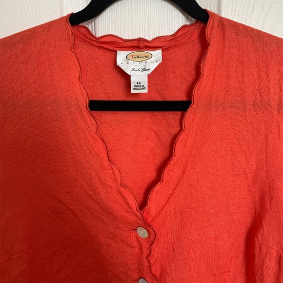 Vintage Talbots Linen Sleeveless Top - Picture 2 of 4